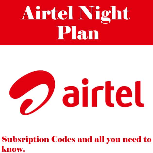 Airtel YouTube Data Plans (Night & Day) Subscription and Codes